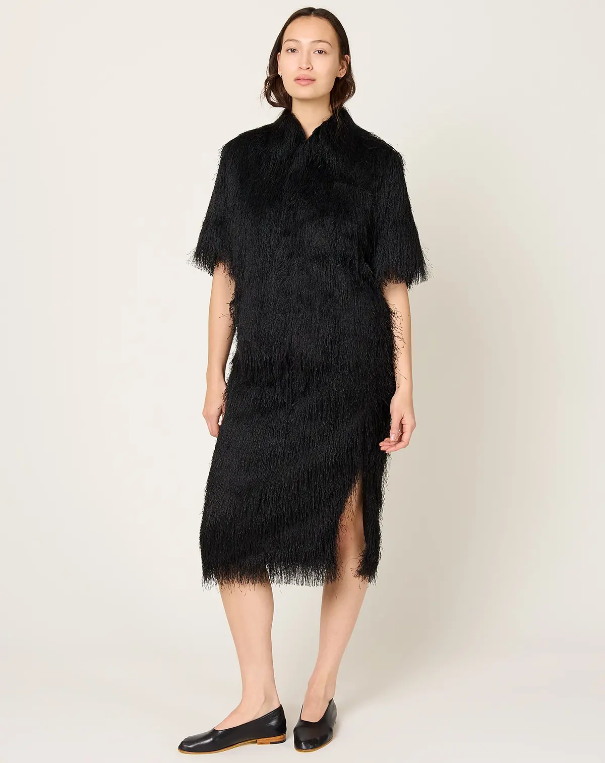 Fringe S/S Shirt In Black 1