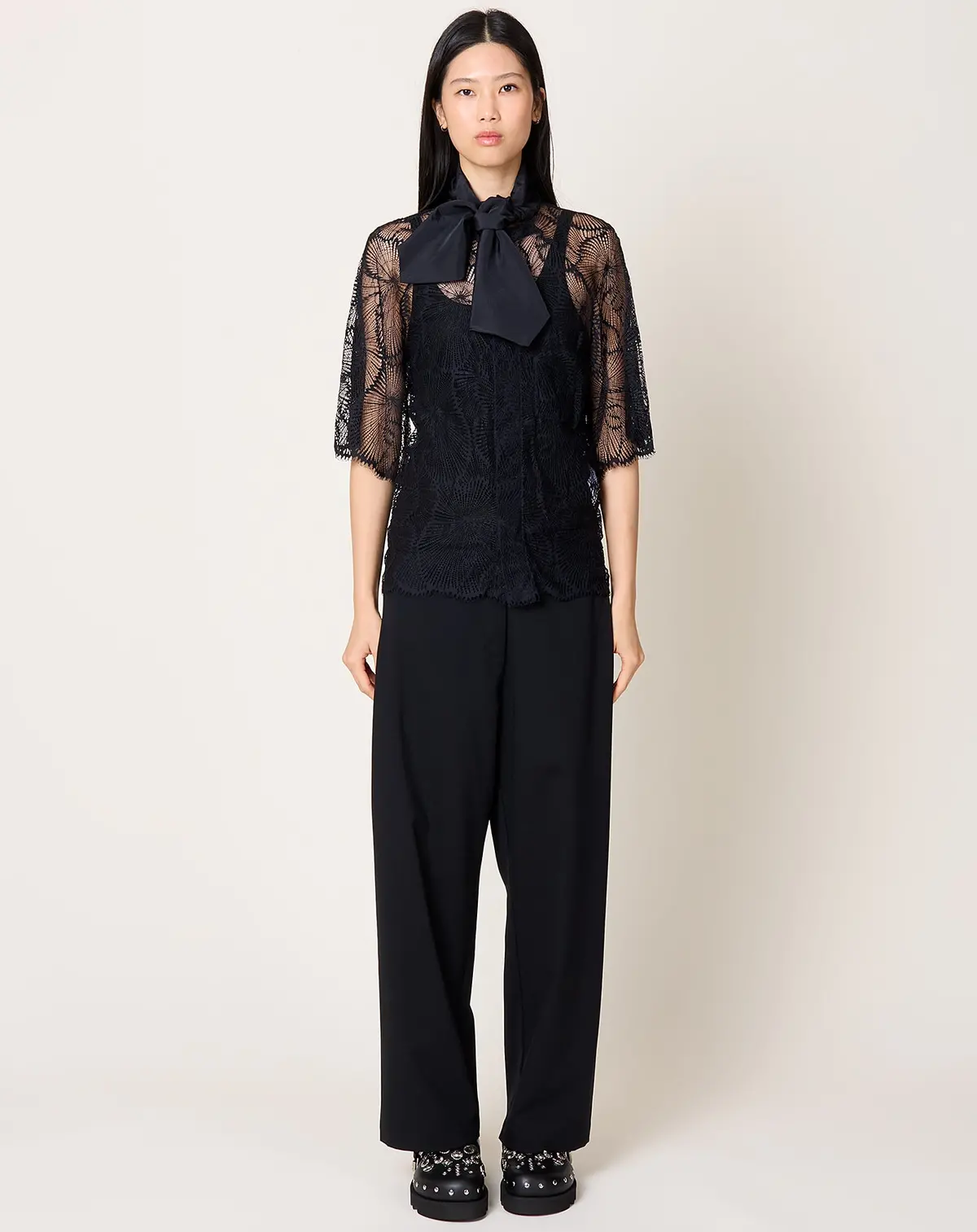 Lace Blouse In Black 1