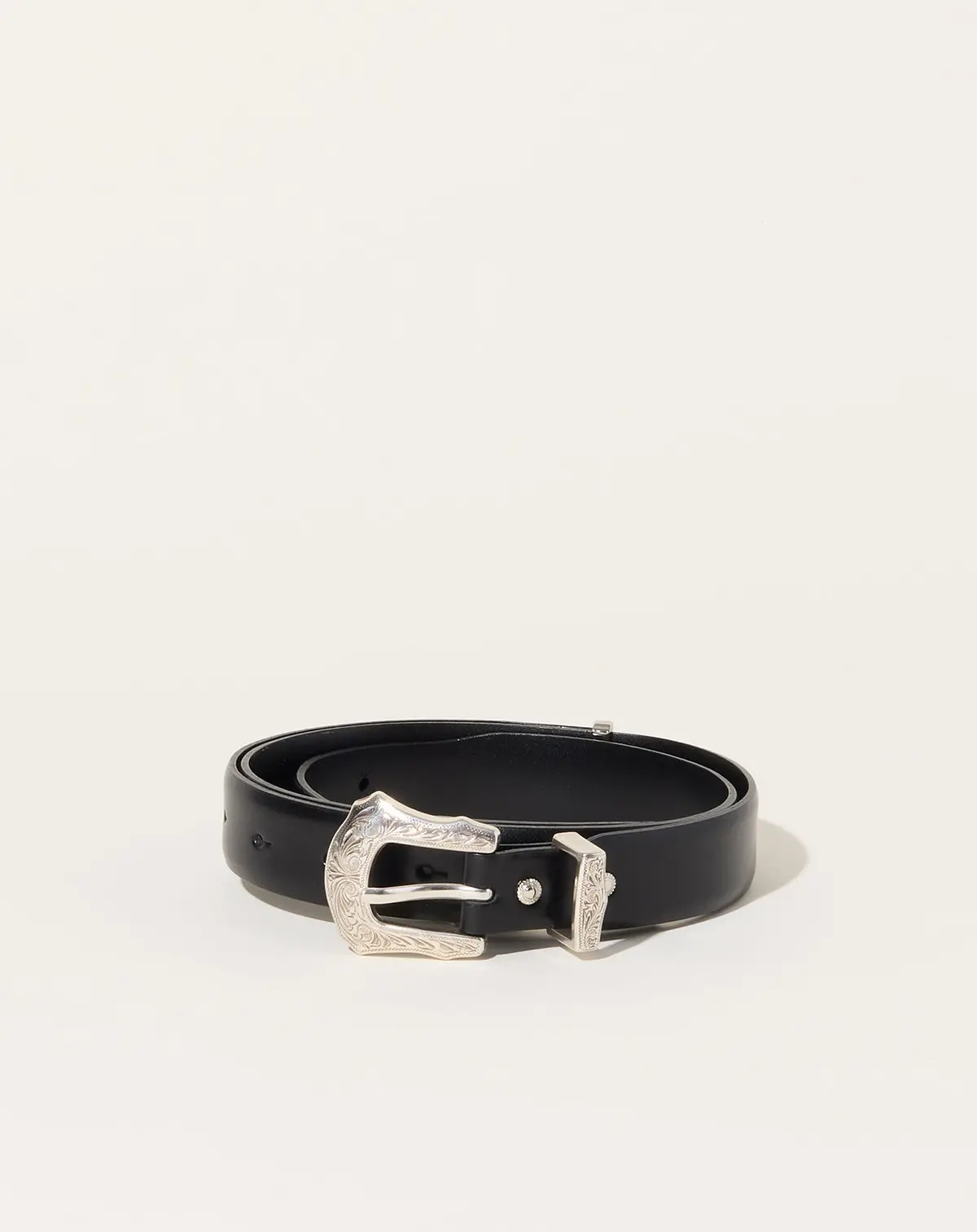 Metal Buckle Belt In Black 1