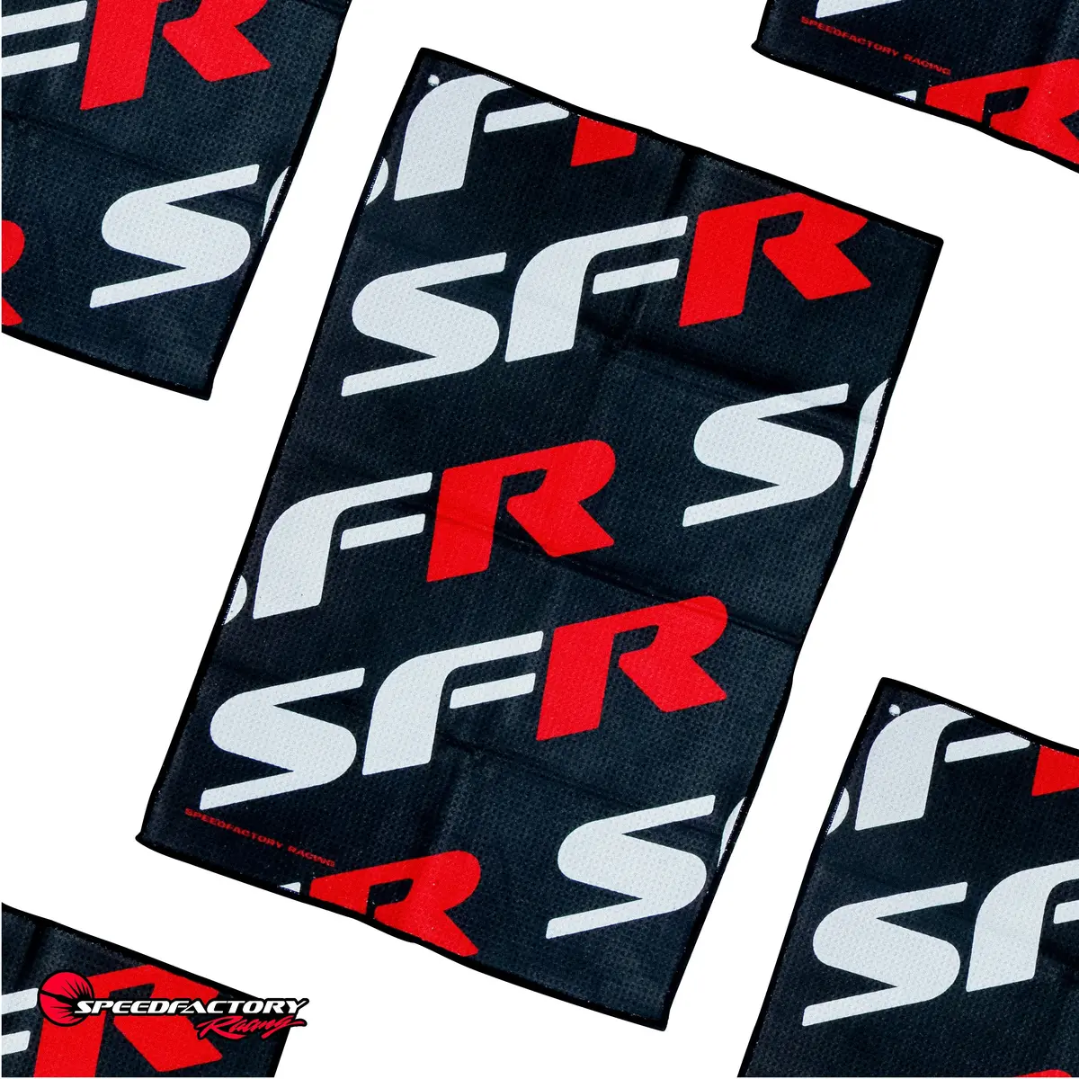 Speedfactory Racing Sfr Microfiber Rally Towel - Black 1