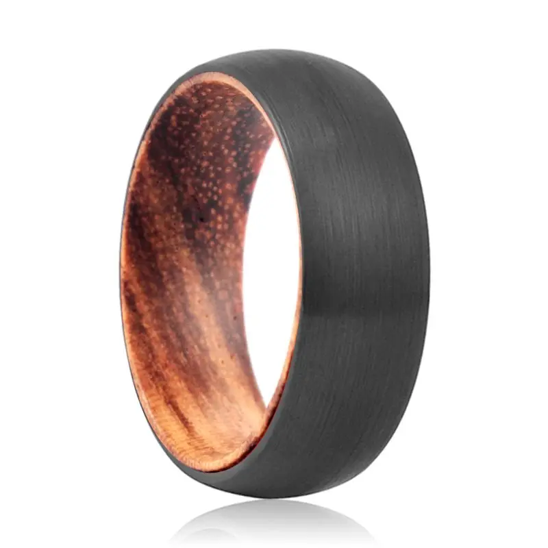 Trifex | Tungsten Ring Zebra Wood 1