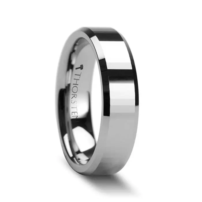 Turin | Tungsten Ring Rectangular Facets 2