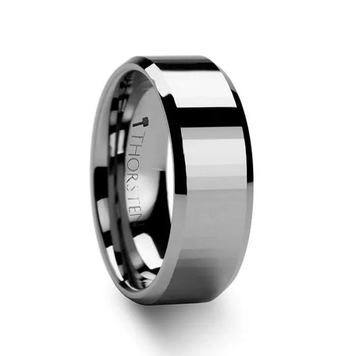 Turin | Tungsten Ring Rectangular Facets 3