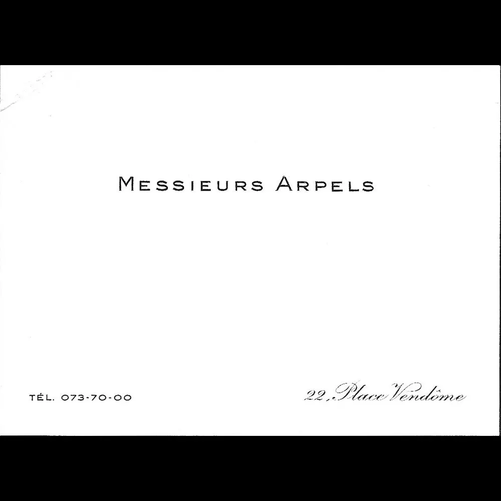 Van Cleef & Arpels - Voeux De La Maison De Joaillerie, 22 Place Vendôme Paris (1960S) 2