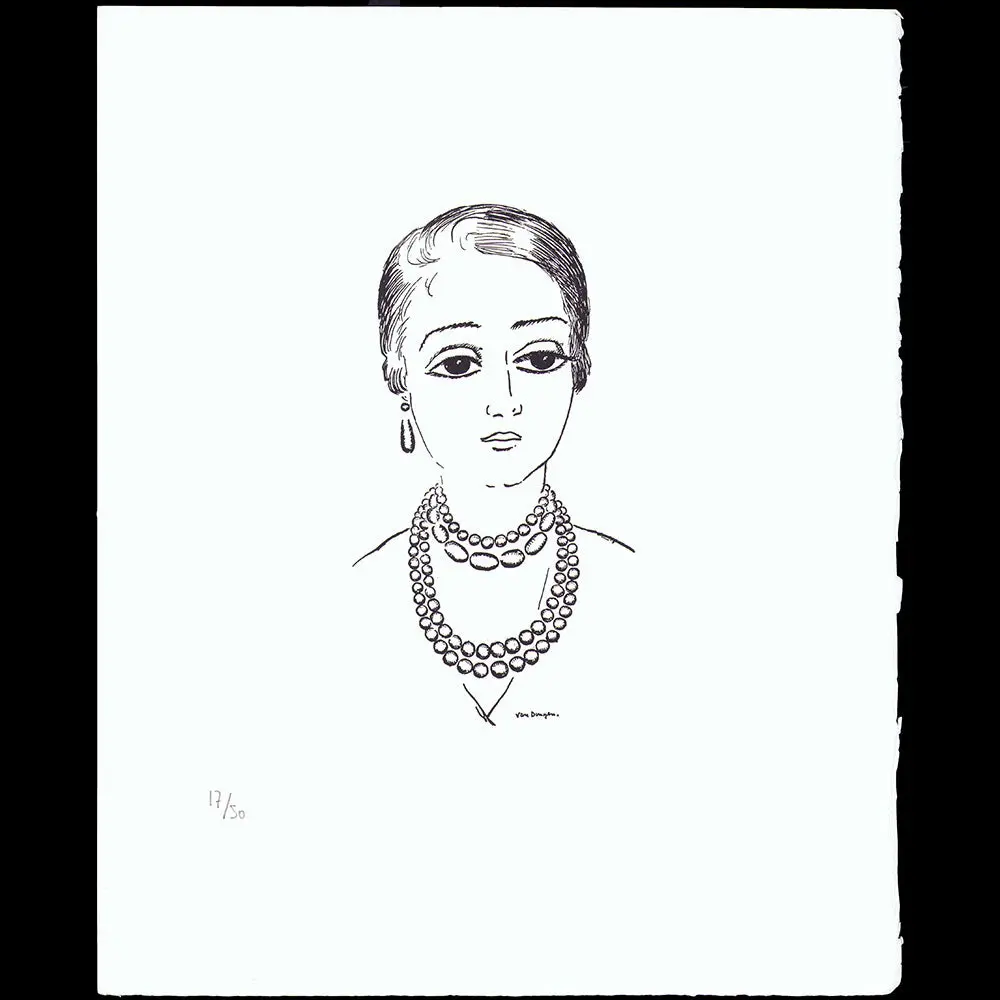 Jenny Sacerdote, Portrait De La Couturière Par Kees Van Dongen (1926) 1