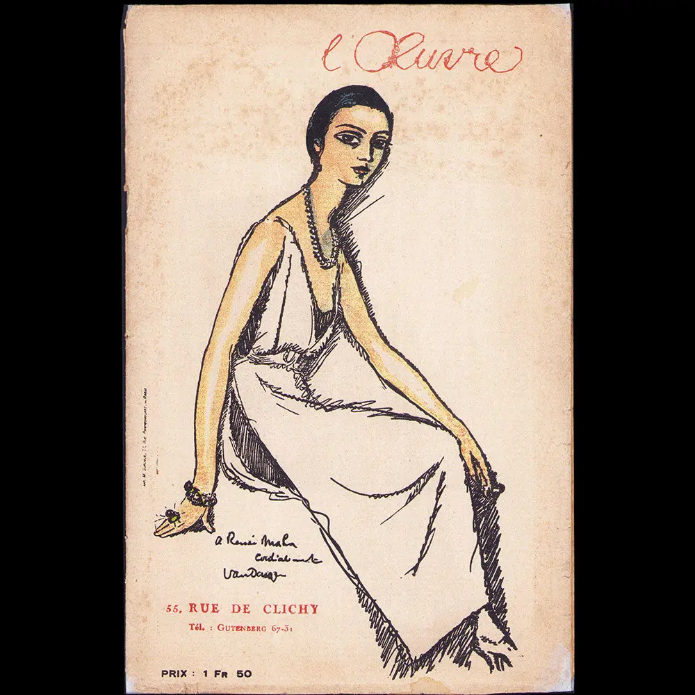 Le Baptême - Programme De Théâtre, Couverture De Kees Van Dongen (1925) 1