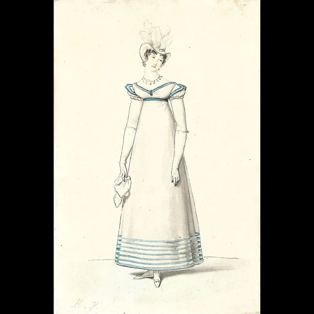Horace Vernet - Dessin Pour Le Journal Des Dames Et Des Modes (1817) 1