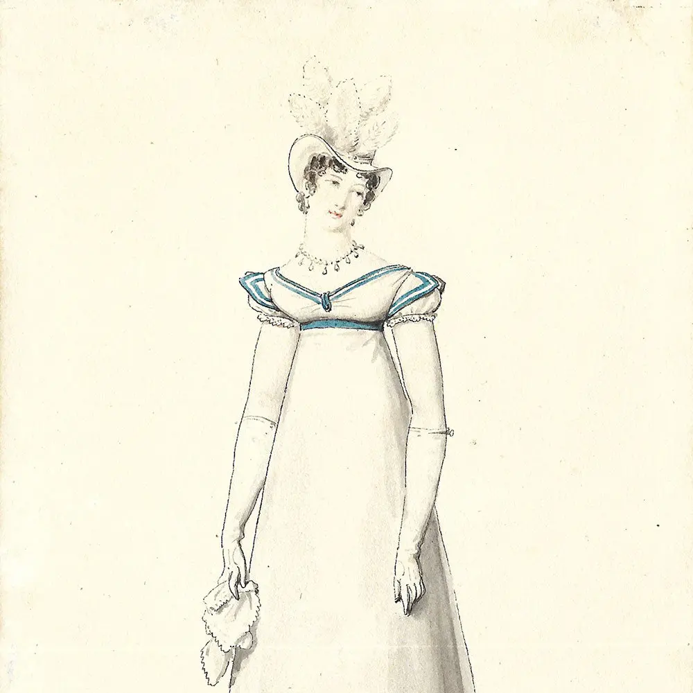 Horace Vernet - Dessin Pour Le Journal Des Dames Et Des Modes (1817) 2
