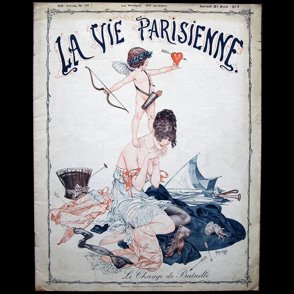 La Vie Parisienne, 21 Avril 1917, Couverture De Herouard 1