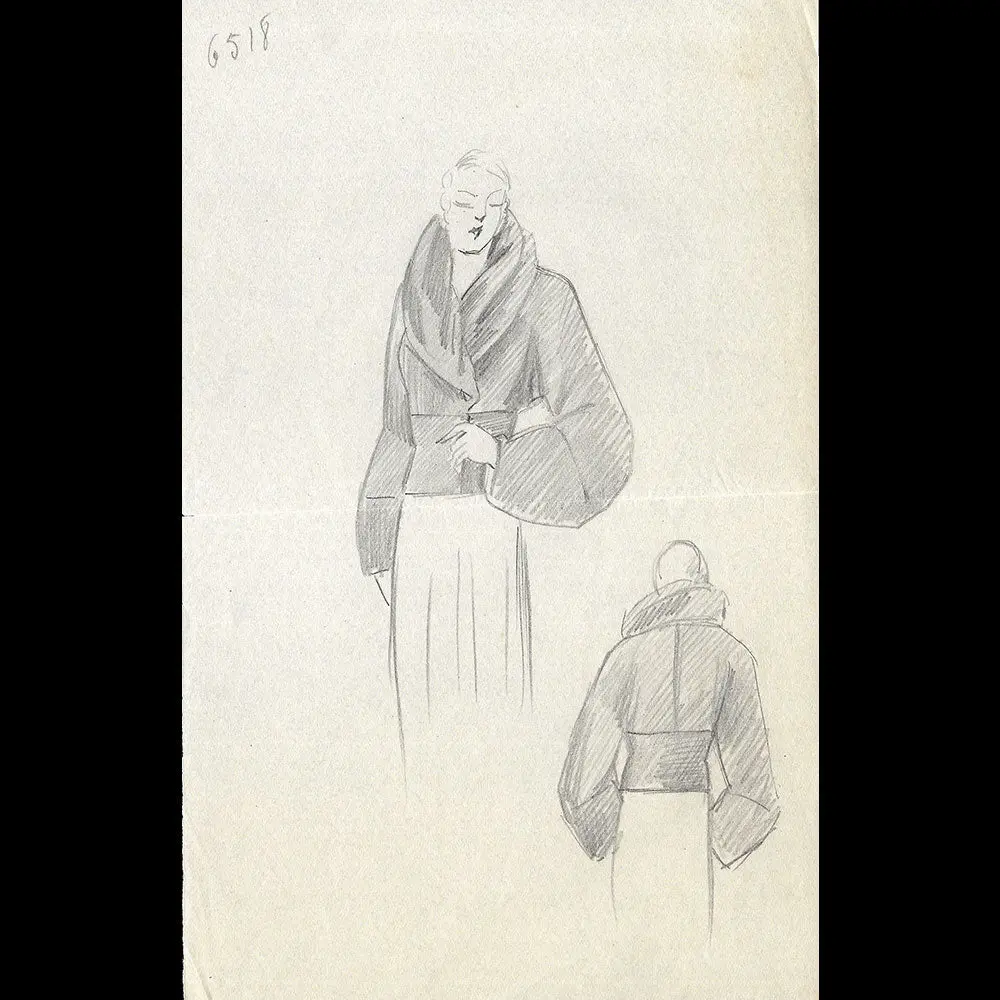 Vionnet - Dessin D'une Veste Pour L'hiver 1932-1933 1