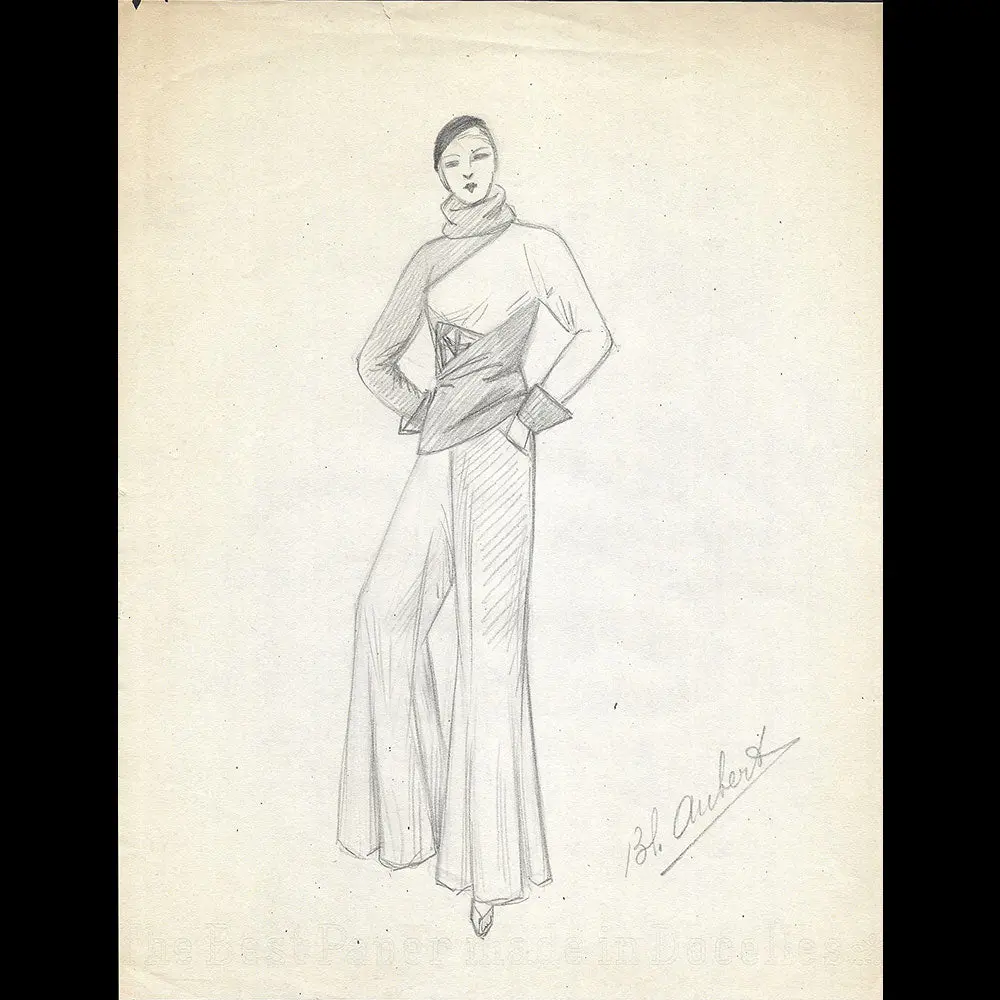 Vionnet - Dessins D'une Tenue De Sport Pour L'hiver 1932-1933 1