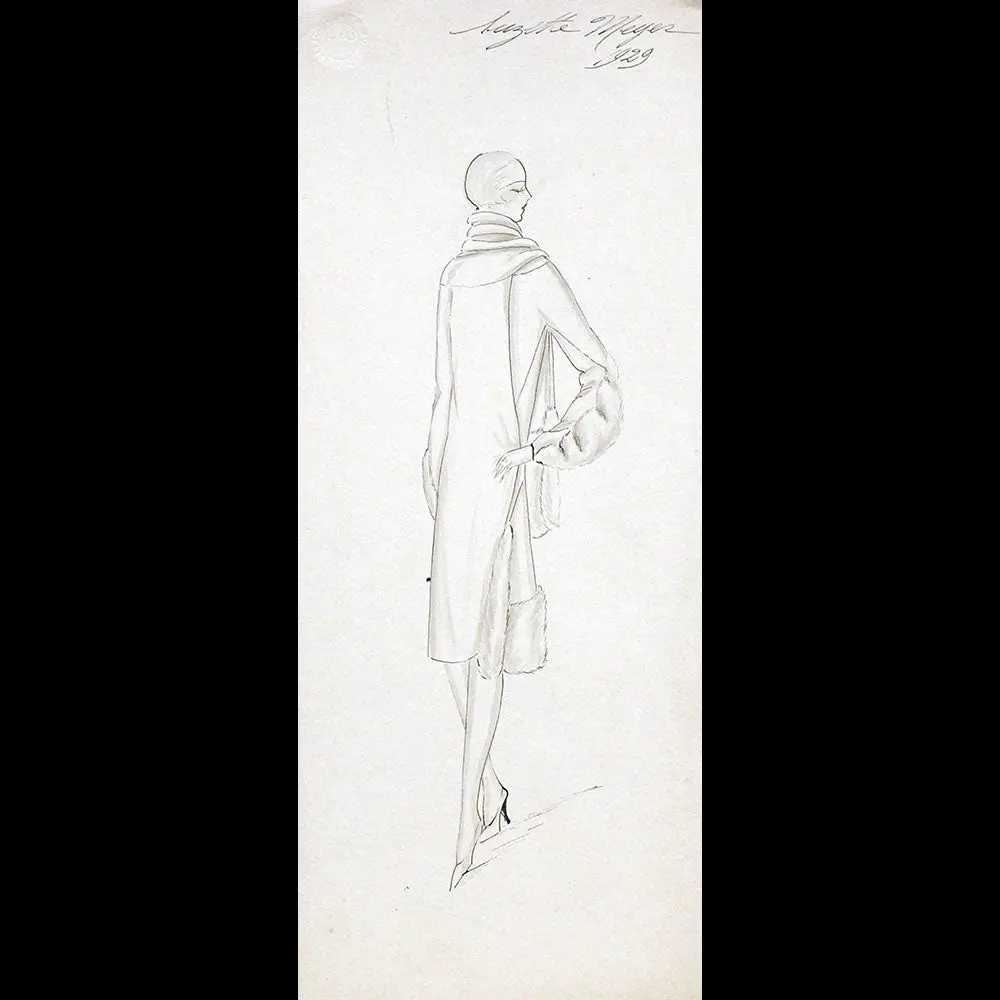 Vionnet - Dessin D'une Robe Par Suzette Meyer (1929) 1