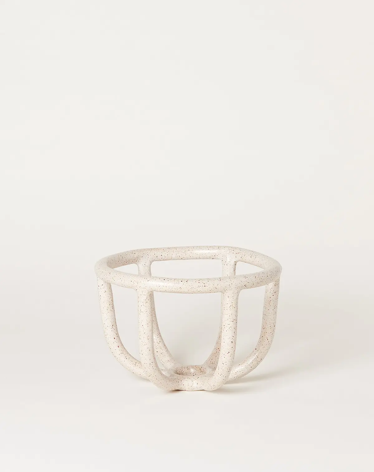 Moth Bowl In Speckled White 1