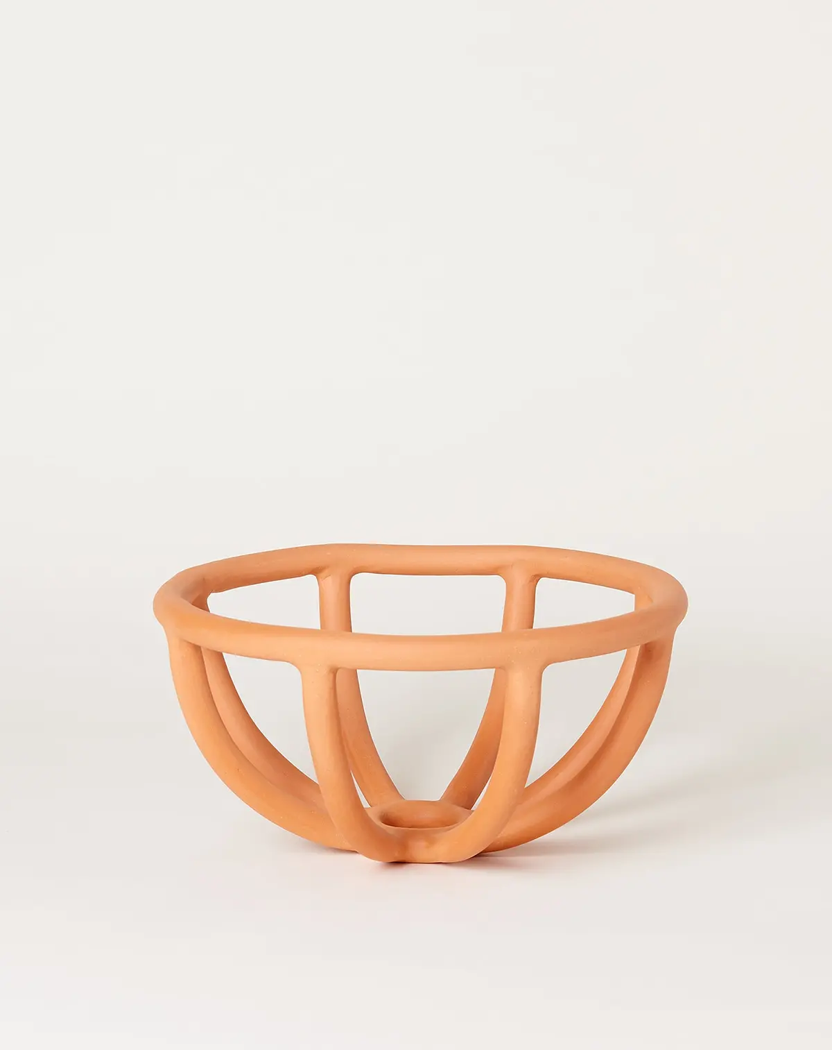Medium Prong Bowl In Terracotta 1
