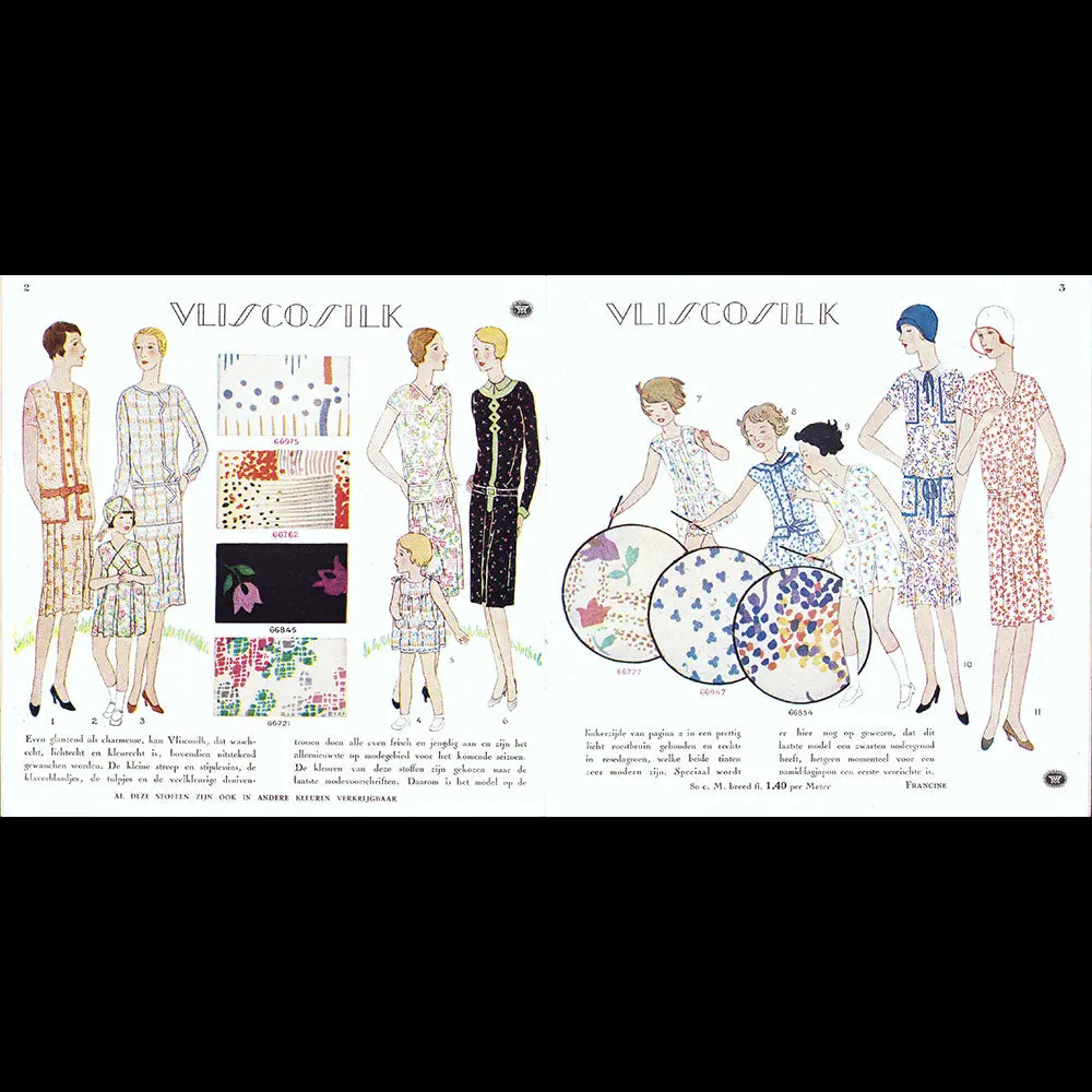 Vlisco - Wat Draagt Parijs? - Document Publicitaire Par Cosette Vogel (1929) 2