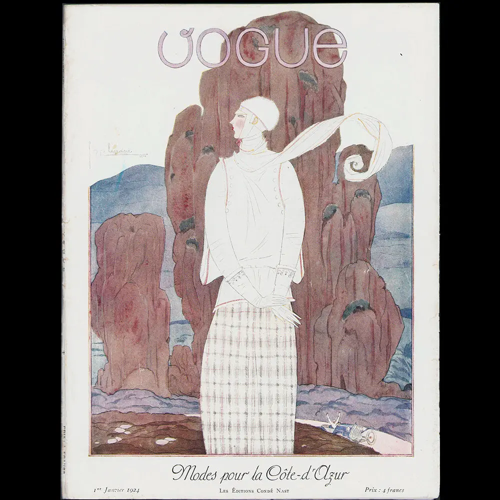 Vogue France (1Er Janvier 1924), Couverture De Georges Lepape 1