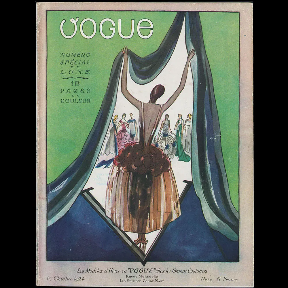 Vogue France (1Er Octobre 1924), Couverture De Joseph Platt 1