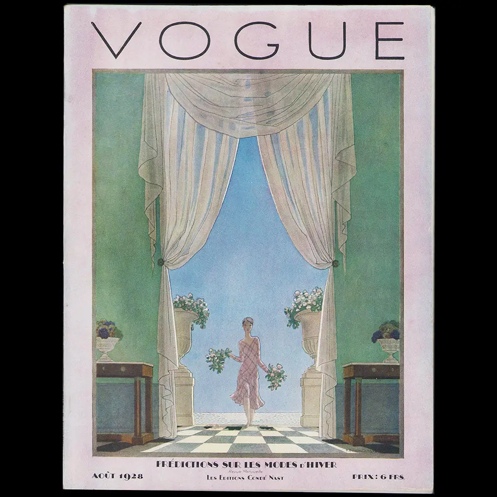 Vogue France (1Er Aout 1928), Couverture De Pierre Brissaud 1