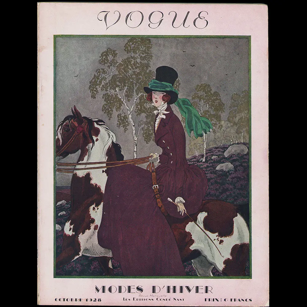 Vogue France (1Er Octobre 1928), Couverture De Pierre Brissaud 1