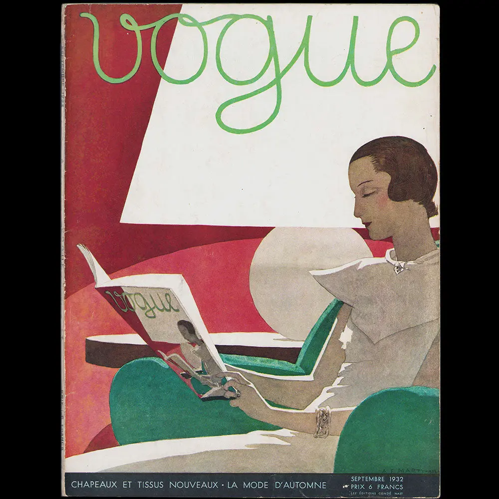 Vogue France (1Er Septembre 1932), Couverture D'andré-Edouard Marty 1