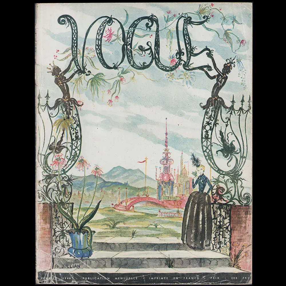 Vogue France (Février 1948), Couverture De Philippe Jullian 1
