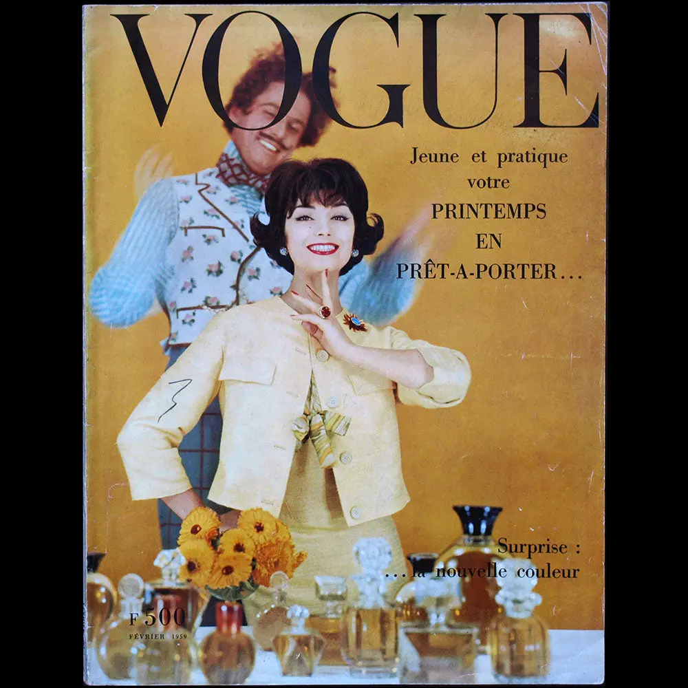 Vogue France (1Er Février 1959), Couverture De Henry Clarke 1