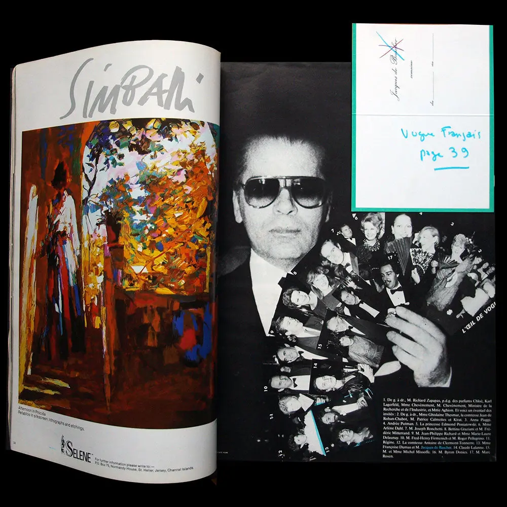 Vogue France Par Orson Welles (Décembre 1982-Janvier 1983), Exemplaire De Karl Lagerfeld 2