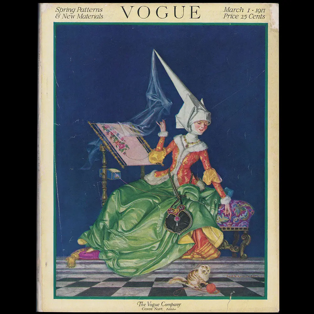 Vogue Us (1St March 1917), Couverture De Frank Leyendecker 1