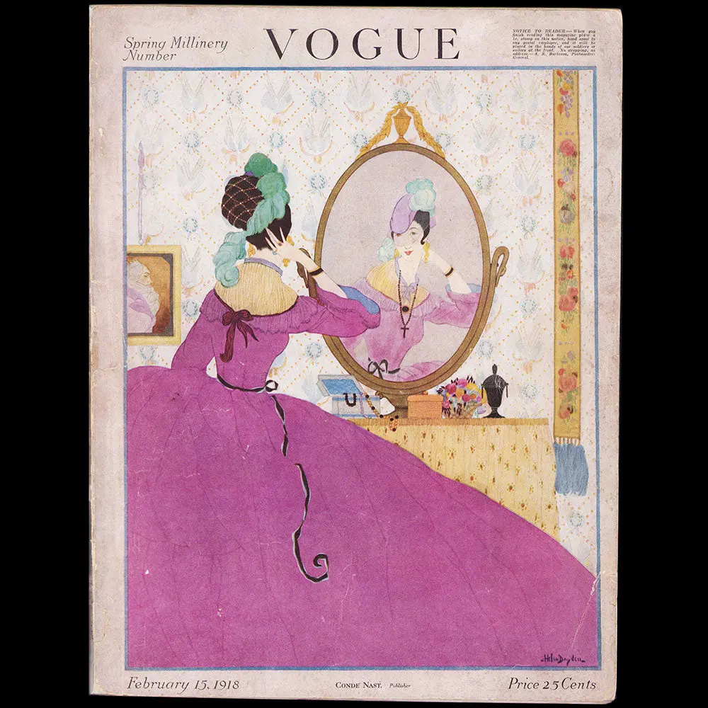Vogue Us (15 Février 1918), Couverture D'helen Dryden 1