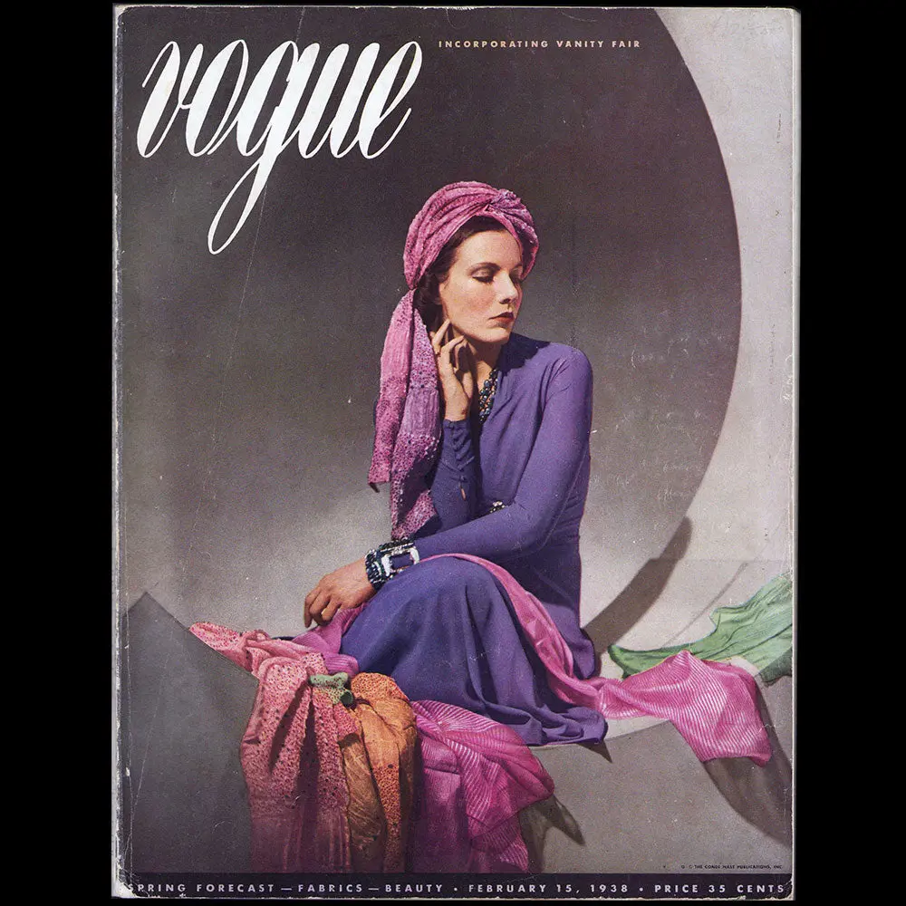 Vogue Us (February 15Th 1938), Couverture De Horst P. Horst 1