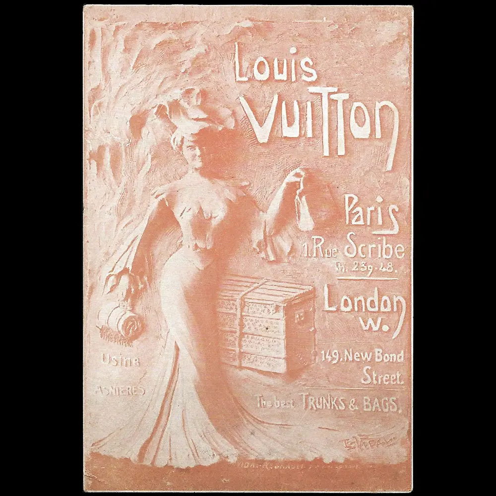 Louis Vuitton - Carte Du Malletier, 1 Rue Scribe À Paris Et 149 New Bond Street À Londres (1900S) 1