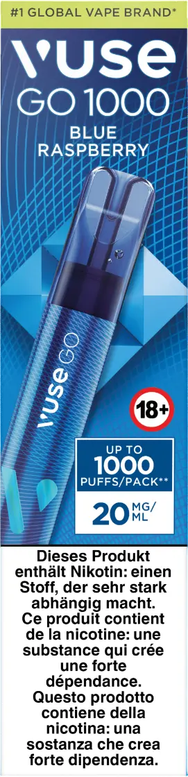Vuse Go 1000 Blue Raspberry 20Mg 1