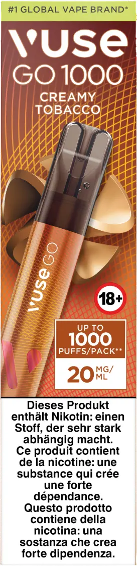 Vuse Go 1000 Creamy Tobacco 20Mg 1