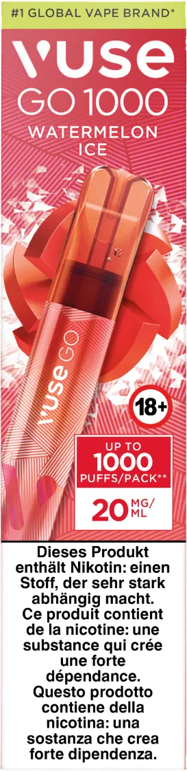 Vuse Go 1000 Watermelon Ice 20Mg 1