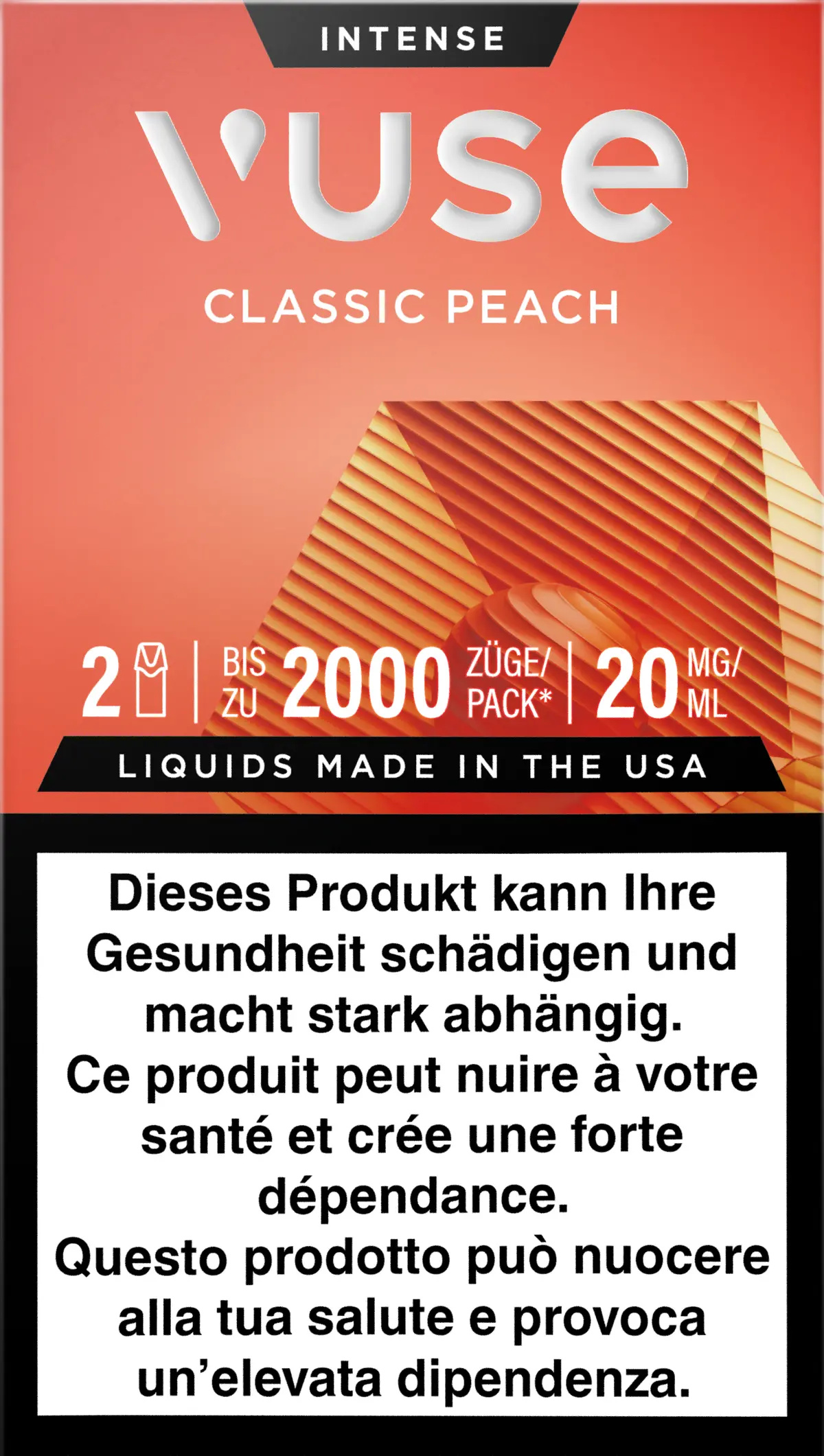 Vuse Pod Classic Peach 20Mg 2Pods 1