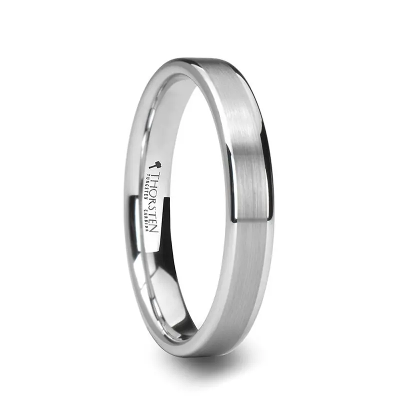 Wayne | Tungsten Ring Brushed Finished Center 1