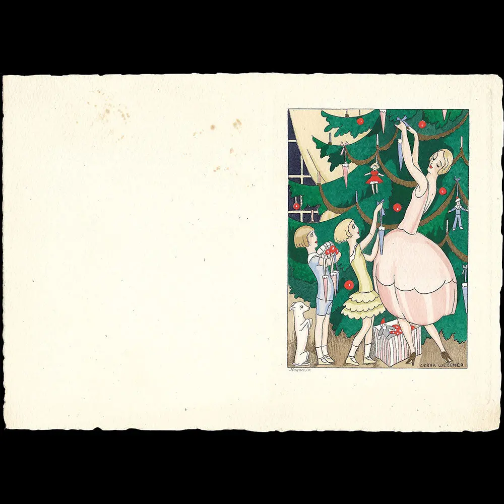Gerda Wegener - L'arbre De Noël (1920S) 2