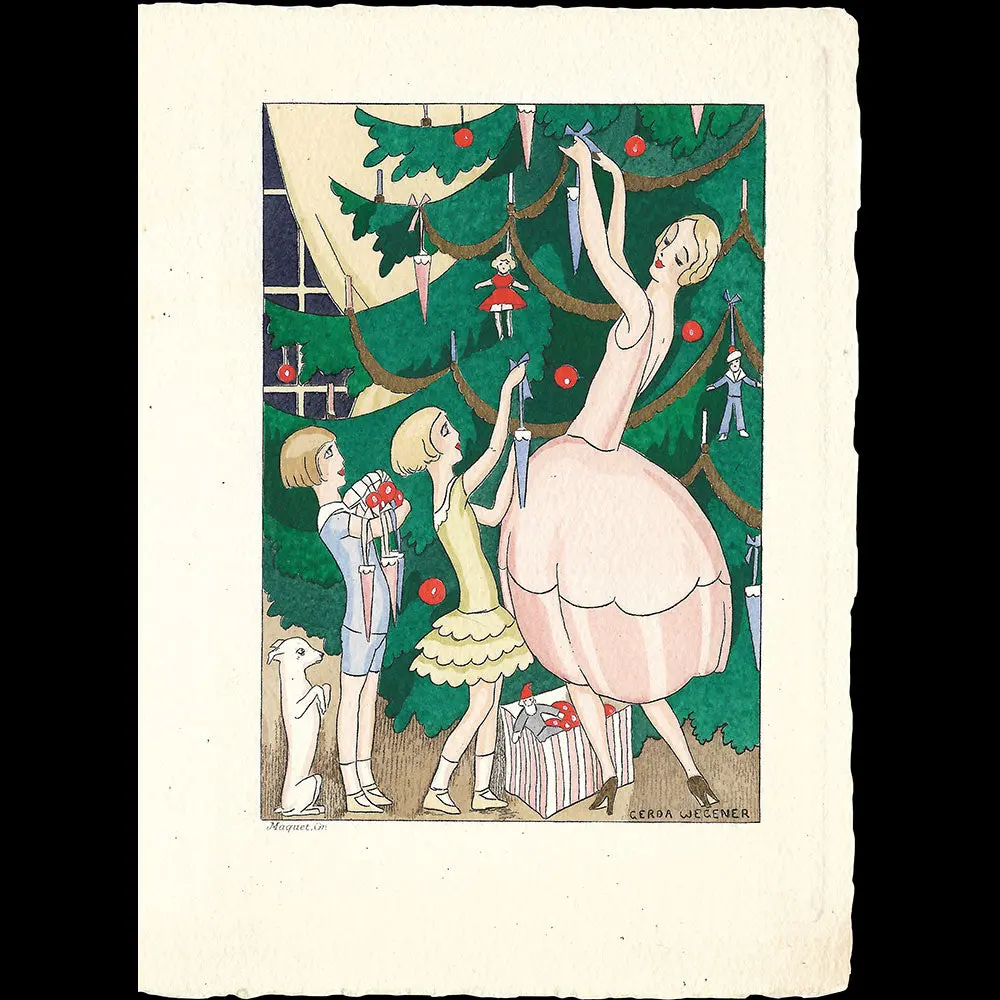 Gerda Wegener - L'arbre De Noël (1920S) 1
