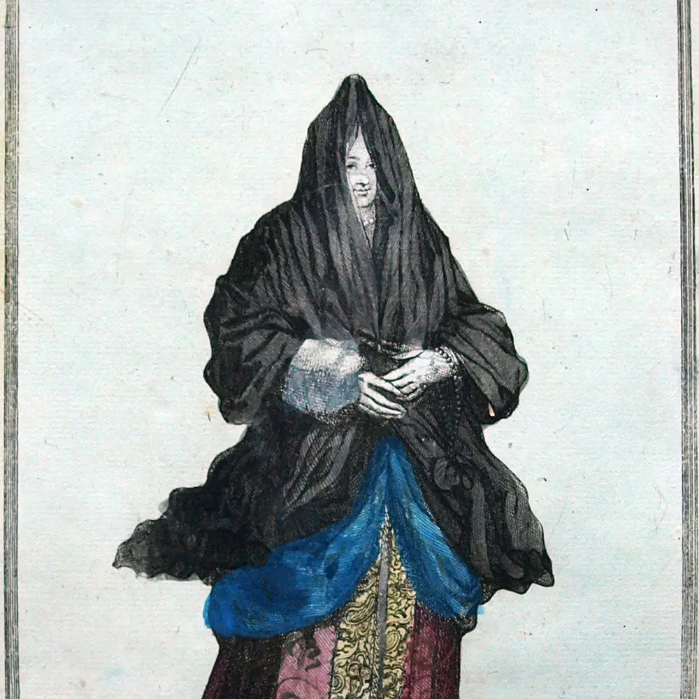 Cittadina Venetiana, Gravure Italienne D'arnold Van Westerhout (Circa 1685) 2