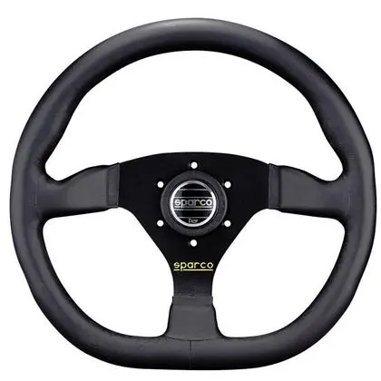 Sparco Strwhl Ring L360 Leather Black 1
