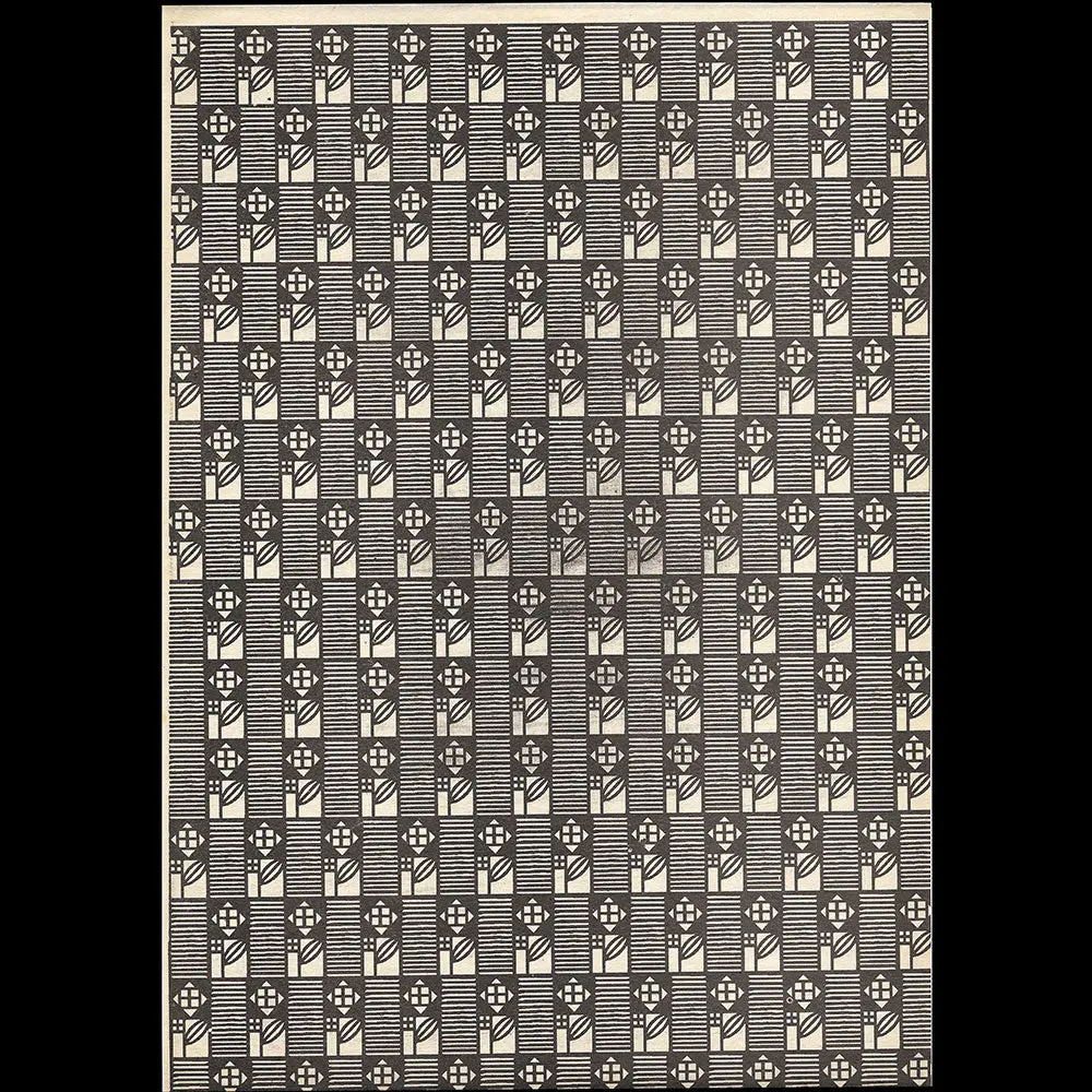 Wiener Werkstätte - Composition Aux Roses Par Josef Hoffmann Et Koloman Moser (1905) 1