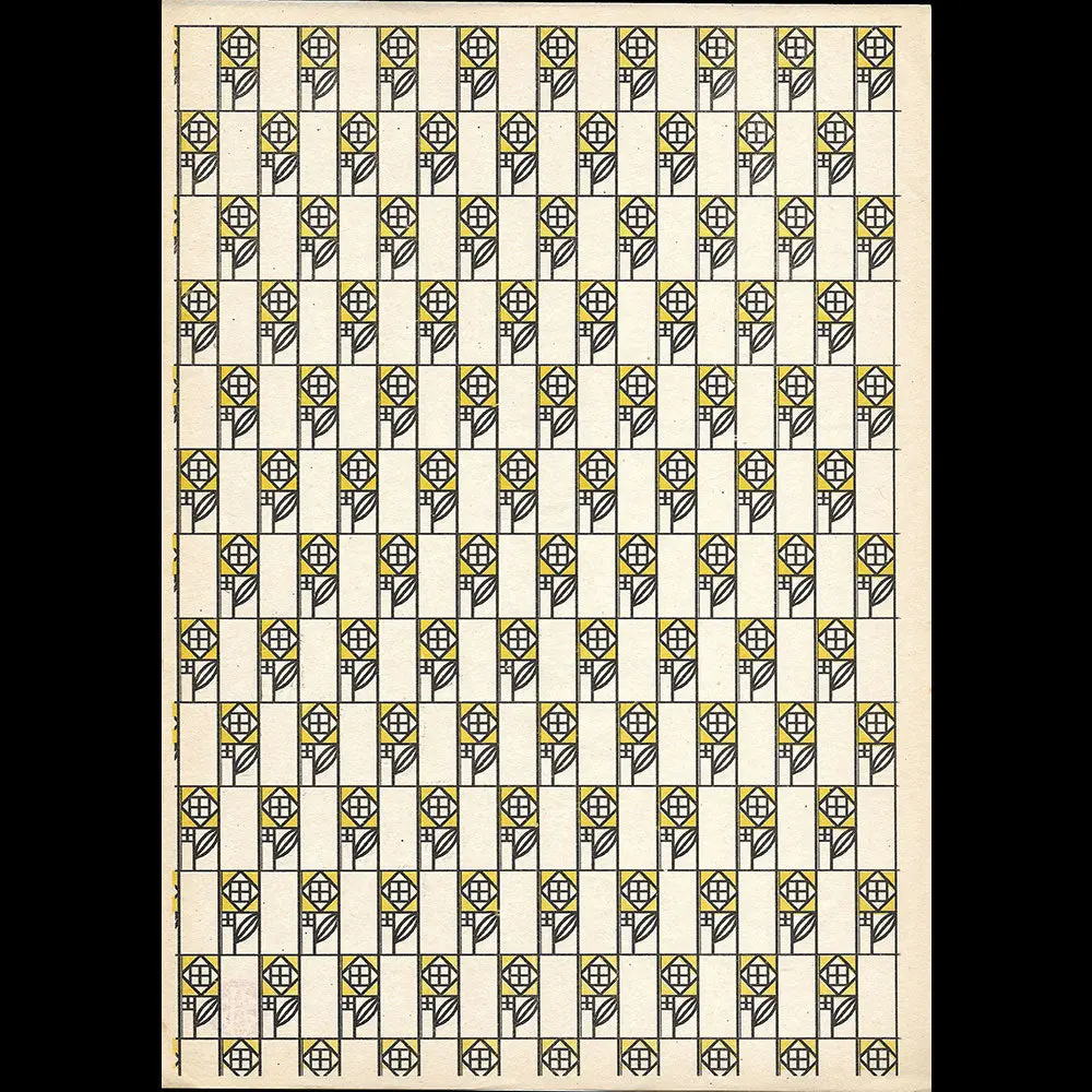 Wiener Werkstätte - Composition Aux Roses Par Josef Hoffmann Et Koloman Moser (1905) 1
