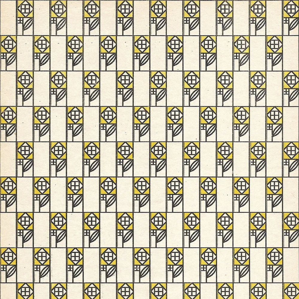 Wiener Werkstätte - Composition Aux Roses Par Josef Hoffmann Et Koloman Moser (1905) 2