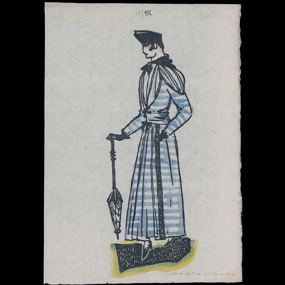 Mode Wien 1914/5 - Heft 1, Planche Ix Par Maria Likarz 1