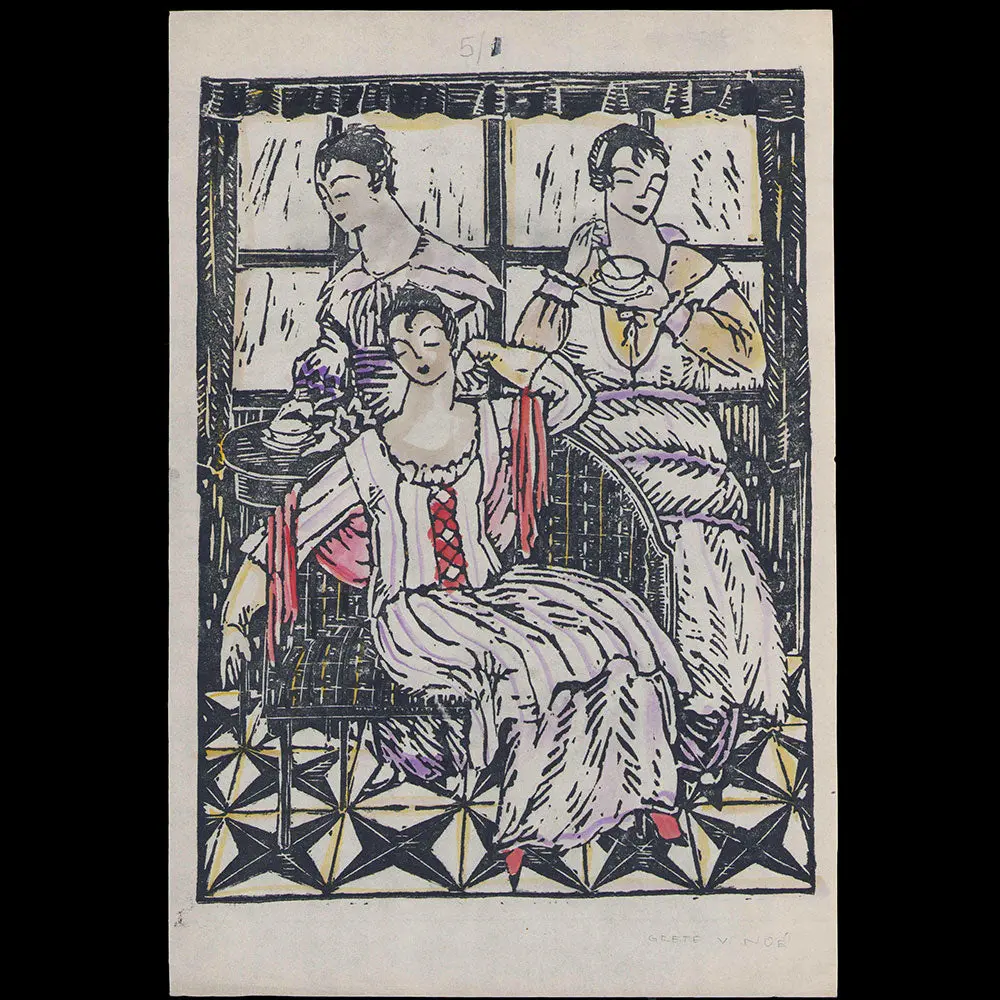 Mode Wien 1914/5 - Heft 5, Planche I De Grete Von Noé 1