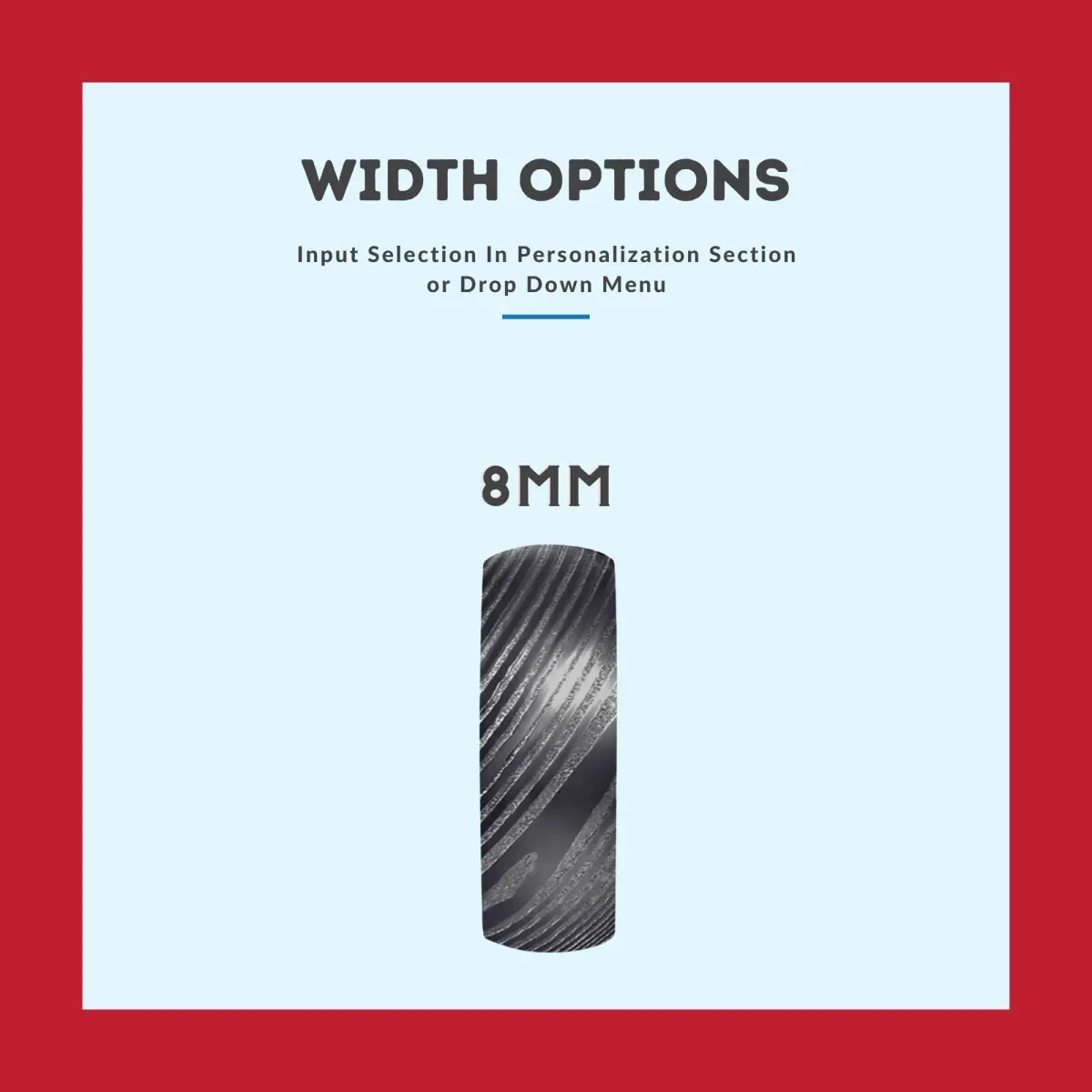 Winkle | Purple Wood, Gunmetal Damascus Steel Ring, Domed 3