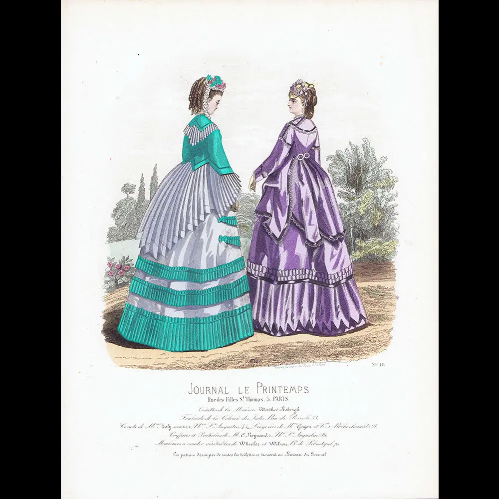Worth & Bobergh - Le Journal Le Printemps, Gravure 111 (Circa 1867-1870) 1