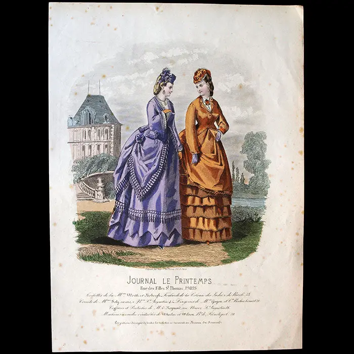 Worth & Bobergh - Le Journal Le Printemps, Gravure (Circa 1867-1870) 2