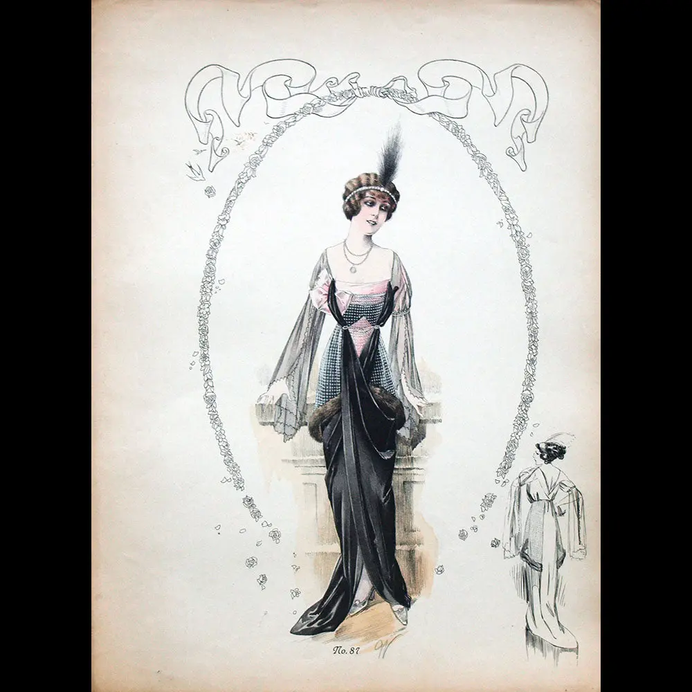 Worth - Ensemble De 7 Gravures (Circa 1910) 1