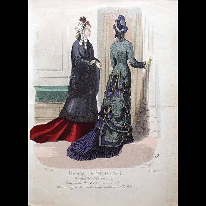 Worth - Le Journal Le Printemps, Gravure 272Bis (Circa 1870S) 1